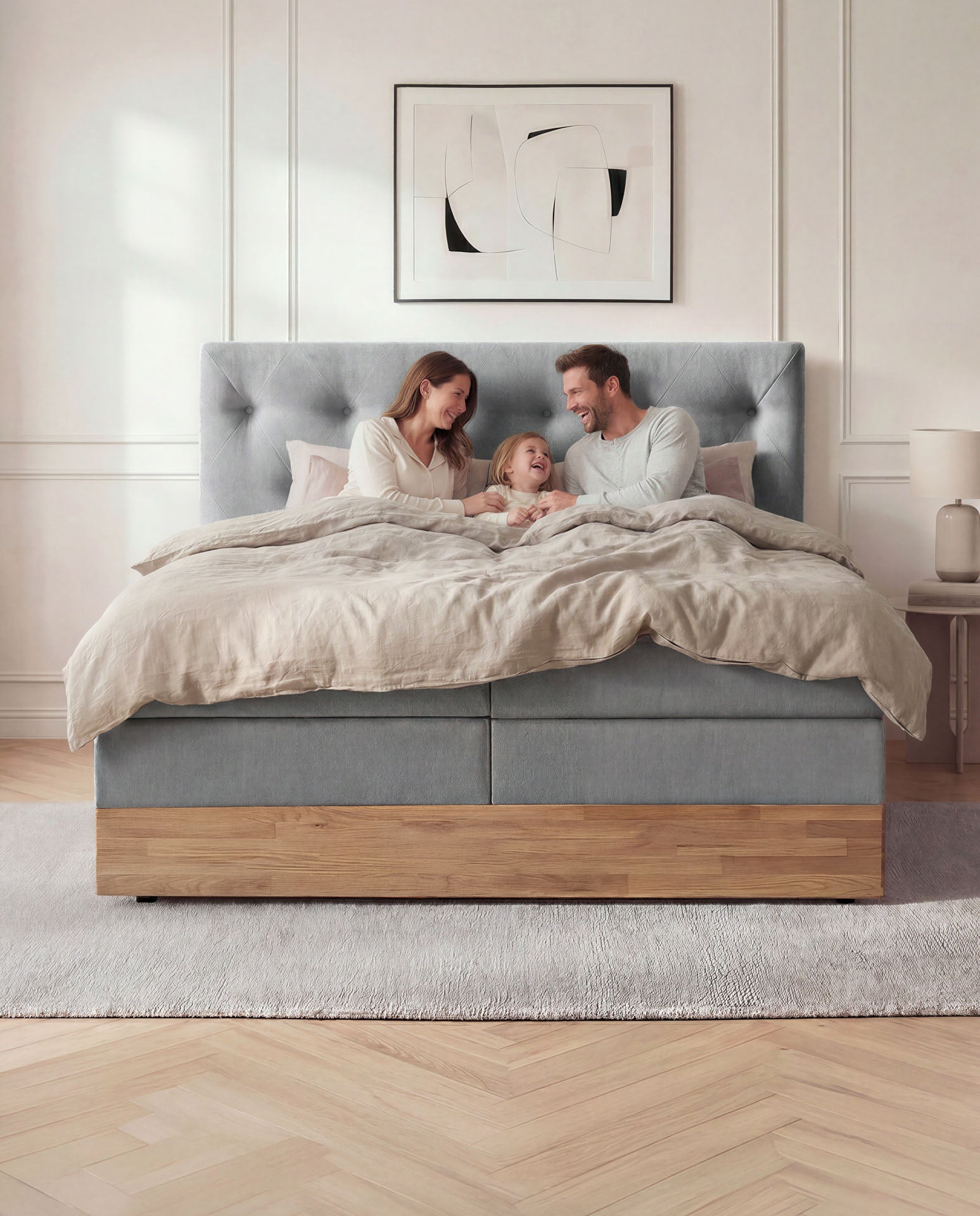 [SKU:ABM-160BTK-ANT,ABM-180BTK-ANT,ABM-200BTK-ANT] Boxspringbett 180x200 160x200 Bett Bettkasten Polsterbett Doppelbett Motorbett Bett elektrisch verstellbar Bett mit Motor