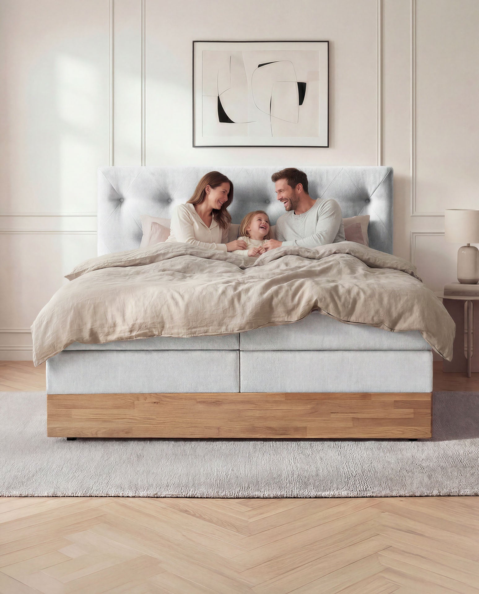 [SKU:ABM-160BTK-WSG,ABM-180BTK-WSG,ABM-200BTK-WSG] Boxspringbett 180x200 160x200 Bett Bettkasten Polsterbett Doppelbett Motorbett Bett elektrisch verstellbar Bett mit Motor
