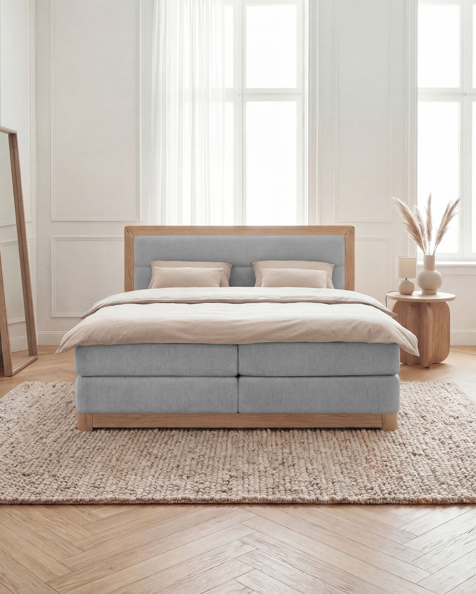 [SKU:VYG-140EC-HLG,VYG-160EC-HLG,VYG-180EC-HLG-H2,VYG-200EC-HLG] Boxspringbett 180x200 160x200 Bett Bettkasten Polsterbett Doppelbett