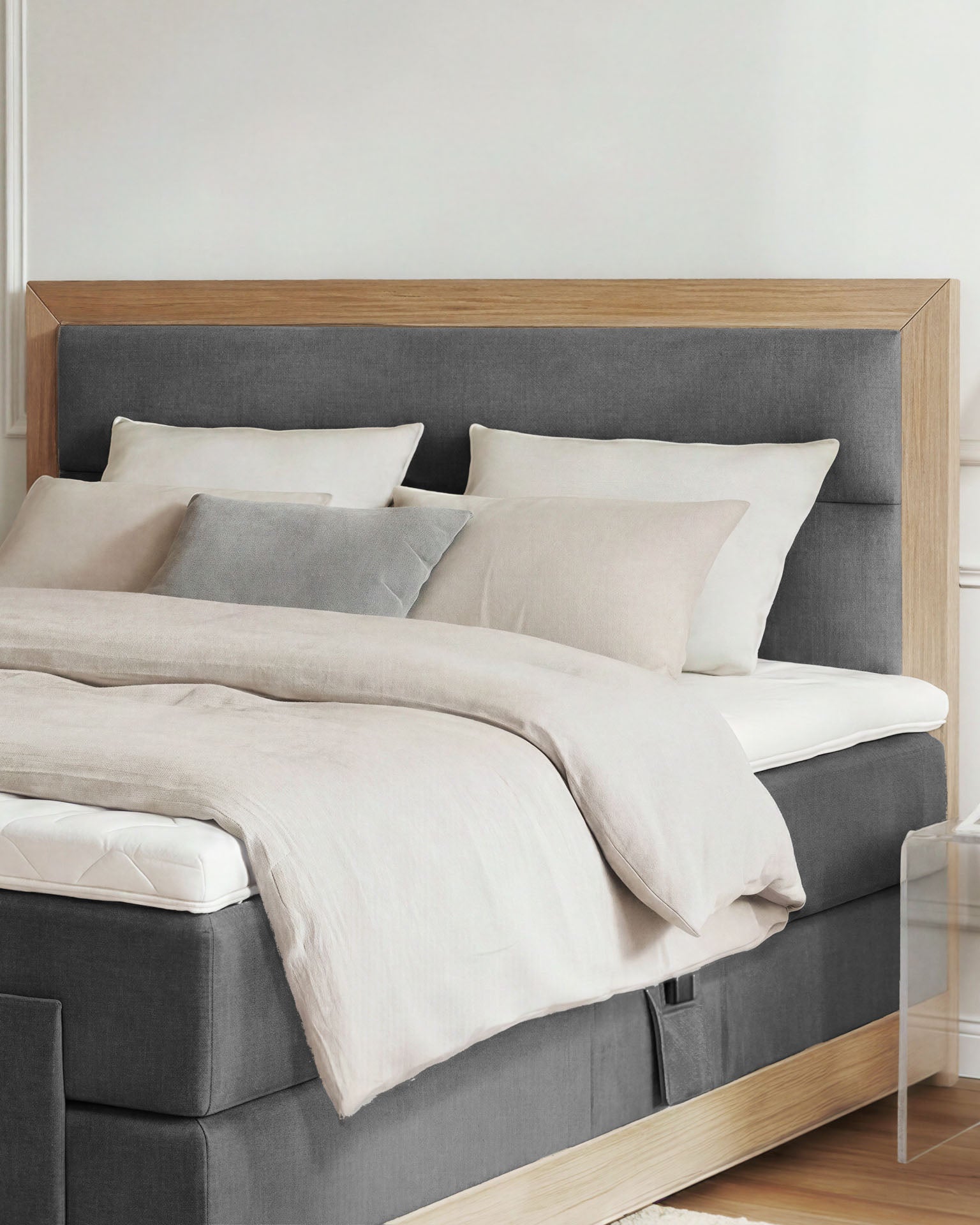 [SKU:MODELA-100-ANT,MODELA-160-ANT,MODELA-180-ANT,MODELA-200-ANT] Boxspringbett 180x200 160x200 Bett Bettkasten Polsterbett Doppelbett Motorbett Bett elektrisch verstellbar Bett mit Motor