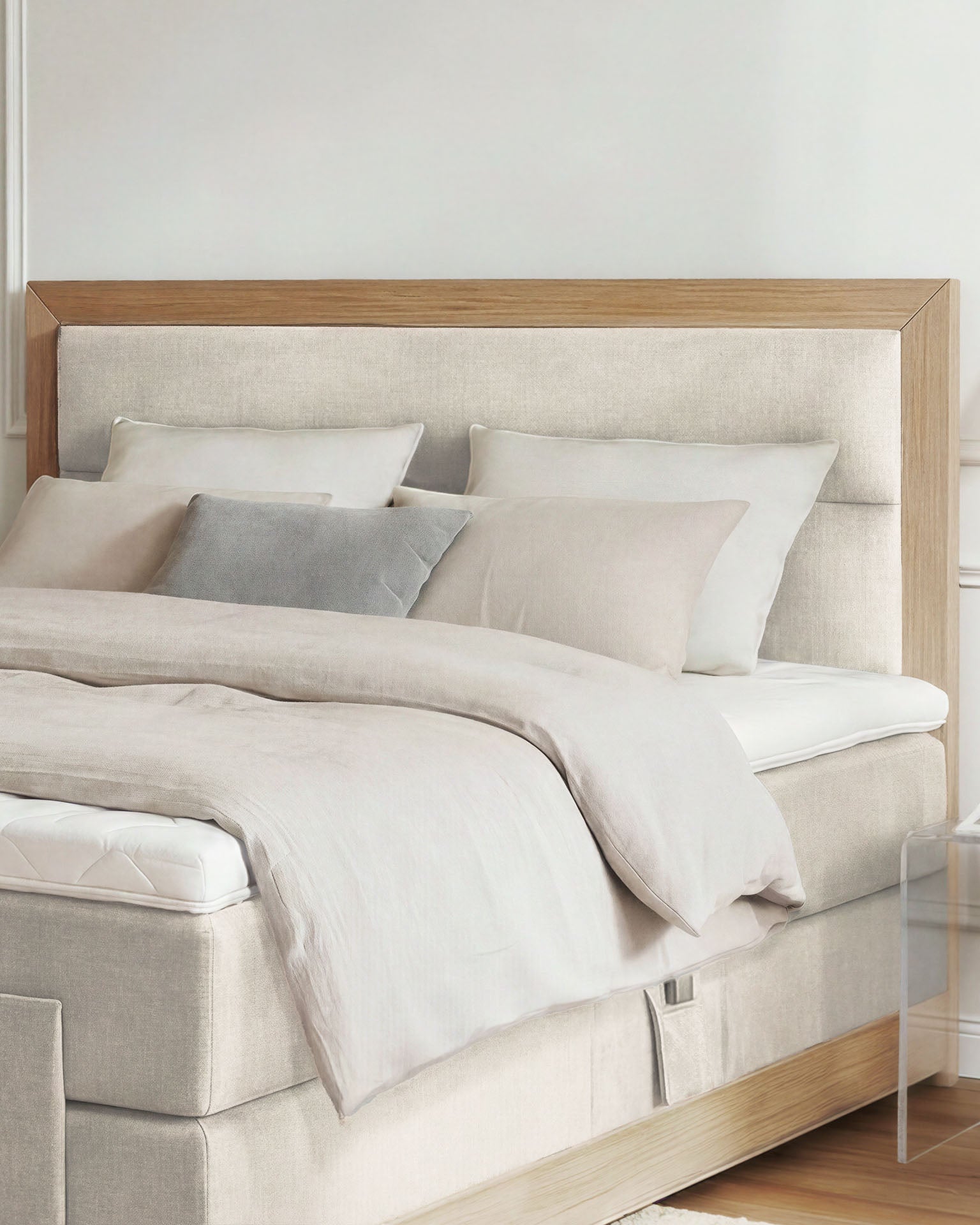 [SKU:MODELA-100-BEI,MODELA-160-BEI,MODELA-180-BEI,MODELA-200-BEI] Boxspringbett 180x200 160x200 Bett Bettkasten Polsterbett Doppelbett Motorbett Bett elektrisch verstellbar Bett mit Motor